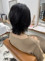 ネイロ 錦糸町(NeiRo)&nbsp;魅力倍増カールセミディシアーカラーダークアッシュショートヘア