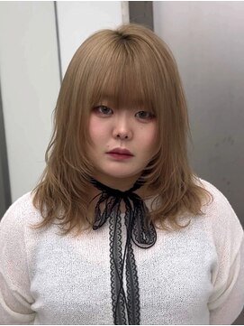 ビューナゴヤ 名駅(VIEW NAGOYA) 前髪カタログ/イメチェンスタイル／ウェーブパーマ/ミディ