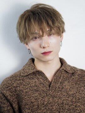 オーシャントウキョーシブヤ(OCEAN TOKYO shibuya) 韓国マッシュニュアンスパーマダークアッシュセンターパーマ