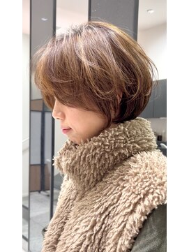 マッシュアンドマッシュアヴェダ ららぽーと福岡店(mash&mash AVEDA) 40代50代60代ふんわり大人ショートボブ