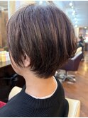 白髪ぼかしハイライトショートby ERINA