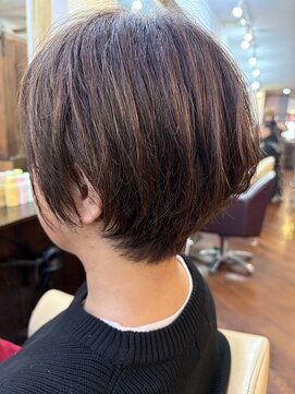 シャンプーボーイアネックス(SHAMPOO BOY Annex) 白髪ぼかしハイライトショートby ERINA