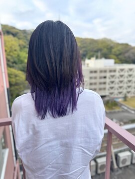 ビアージュ(Viage) #インナーカラー #パープル #バイオレット #ウルフ #レイヤー