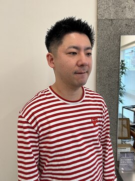 リビング 津田沼(LIVING) スパイキーショート/束間ツーブロマッシュ/スパイラルパーマ