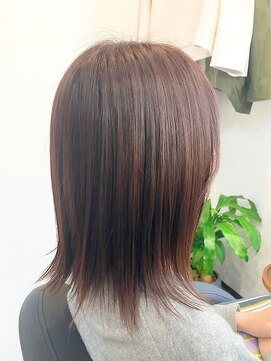 アイノ(AINO.) 切りっぱなしの外はね×ココアブラウン[茅ヶ崎/茅ヶ崎駅/湘南]