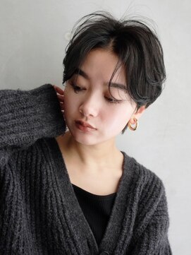 アルバム 銀座(ALBUM GINZA) ショート韓国ヘア顔周りレイヤー_F0338