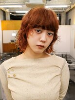 ニール シトロン 名古屋 伏見 丸の内(NEELU citron)&nbsp;オレンジブラウンダブルカラーレイヤーパーマ