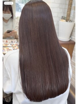 ヘアケアアンドヘアデザイン リベール(L:belle) 秋髪イメチェンヘアスタイルモーヴピンクブラウン艶髪美髪