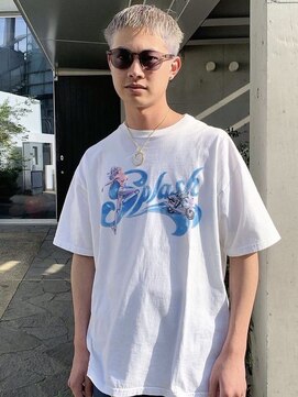 ローウェ オム 立川(LOUWE HOMME) ブリーチショートスパイキーツイストスパイラルパーマ._.