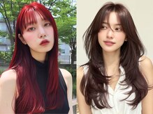 池袋/池袋駅/ブリーチ/ダブルカラー/縮毛矯正/前髪カット/韓国