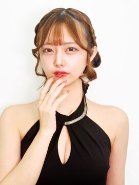 ステラ(Stella) 銀座ヘアセット。宣材サロモ編。ツインクラゲヘアVOL3.0