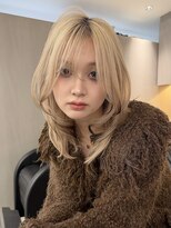 サンクプロジェクト(cinq PROJECT) ピンクミルクティーヘーゼルブラウンベージュミディアムレイヤー