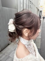 ウールトウキョウ(wool TOKYO)&nbsp;透明感ピンクベージュ/ポニーテールアレンジ［ヘアセット］