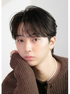 オーシャントーキョー 大阪(OCEAN TOKYO) ワックスなしツーブロックメンズセンターパートニュアンスパーマ