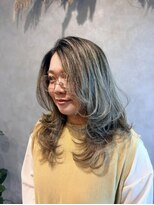 ハウリーヘアアンドスパ(HAURY hair&spa)&nbsp;レイヤーカット×コントラストハイライトカラー