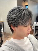 メンズシルバーバレイヤージュ