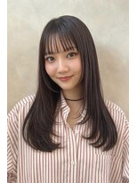 プランツヘアー&nbsp;ミディアムレイヤーカット☆ワンホンレイヤー　博多美容室