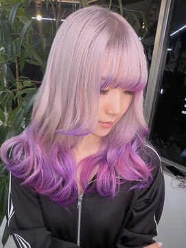 イエナ 渋谷(IENA) ★暖色ハイライトくびれレイヤー小顔スタイルピンクメッシュ
