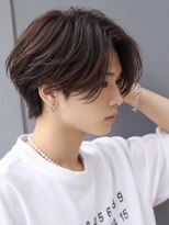 エイド 本店(aid)&nbsp;毛流れセンターパートニュアンスパーマメンズミディアム