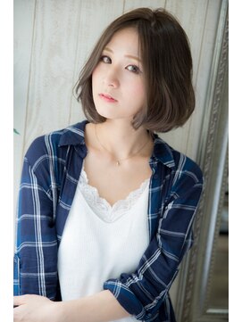 ピュアーネ(Purene) ダークグレージュ×ふんわりボブ◆20代30代40代50代