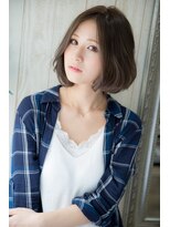 ピュアーネ(Purene) ダークグレージュ×ふんわりボブ◆20代30代40代50代