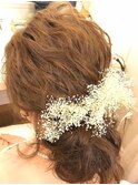 【bluem】外人風下まとめシニヨン 結婚式・パーティーにも!