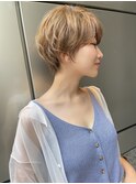 GRANDLINE 千崎聖太　きれいめ美人ショートヘア、ベビーバング