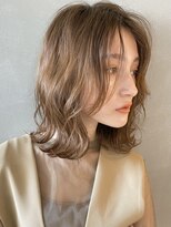 パーク(PARK)&nbsp;【PARK】ペールベージュ×ニュアンスボブディ