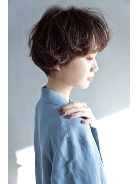 グランアージュ 船橋南口店(grandage) 小顔/ニュアンスマッシュ/丸みショート/フォギーブラウン[船橋]