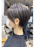 30代/40代/50代・絶壁解消・小顔前下がりショートボブ【中村】