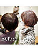 キザシ(KIZASI)&nbsp;透明感を手に入れるには白髪ぼかしをするのが１番の近道