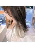 ホワイトベージュ*イヤリングカラー