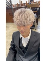 ジェットブラックキューサンロク(JET BLACK 936)&nbsp;スペインカール風ゆるふわマッシュカスタム