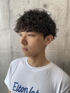 メンズアンダーバーホワイト 南海難波店(Men's _WHITE) 波巻きパーマ