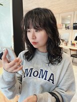 ボコカ(bococa) 【macana指名】レイヤー ミディアムパーマ ニュアンスパーマ