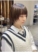 ショートウルフカットネオウルフカット顔まわりレイヤーカット