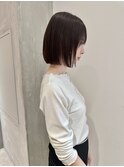 YOKE 20代30代40代ぱつっとボブ髪質改善オリーブベージュ