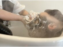 エンクル ヘアサロン(encle hair salon)の雰囲気（スチームを使ったヘッドスパで癒しのひととき♪）