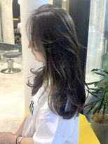 かきあげ前髪 レイヤーカット 表参道