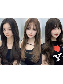 《韓国ワンホン特化Salon!》[原色natsuuオリジナル・絹エクステ]等、数種類から理想に合わせて選べるのが◎