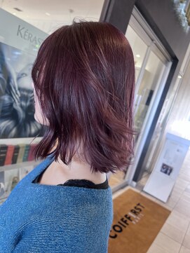 コワファースト  させぼ五番街店(COIFF1RST) ボブ×大人ピンクブラウン