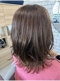 切りっぱなしのコテスタイル
