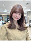 ◎大人綺麗なスタイル　顔まわりカット　セミロング　ロング
