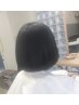 【黒艶髪カラー】全体黒髪カラー＋カット＝12000円クーポン