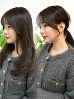 ミラリー トウキョウ(Mirareee Tokyo)&nbsp;20代30代40代◎前髪パーマ韓国風巻きくすみベージュお団子ヘア