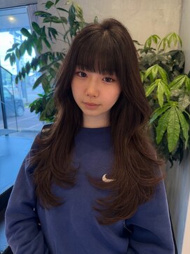 ラヴィズム 長岡店(LUVISM) 韓国/顔周りレイヤー/ダブルカラー/ベージュ/前髪新潟長岡宮関