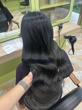 イオエ 西梅田(ioe) ブリーチなしカラー／髪質改善/ミルクティーベージュ/小顔へア