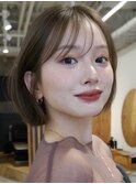 髪質改善トリートメントミルクティーベージュカラーくびれヘア