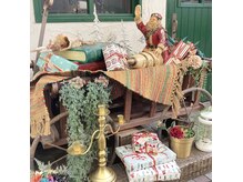 チャプレット(chaplet)の雰囲気（クリスマスオブジェになりました♪）