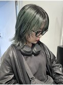 #大人ガーリー#ダークアッシュ#ミディアムレイヤーカット